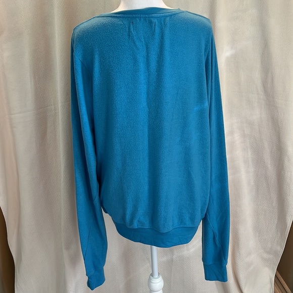 God Save LA Robins-Egg Blue Message Sweatshirt. Size O/S - Picture 5 of 11